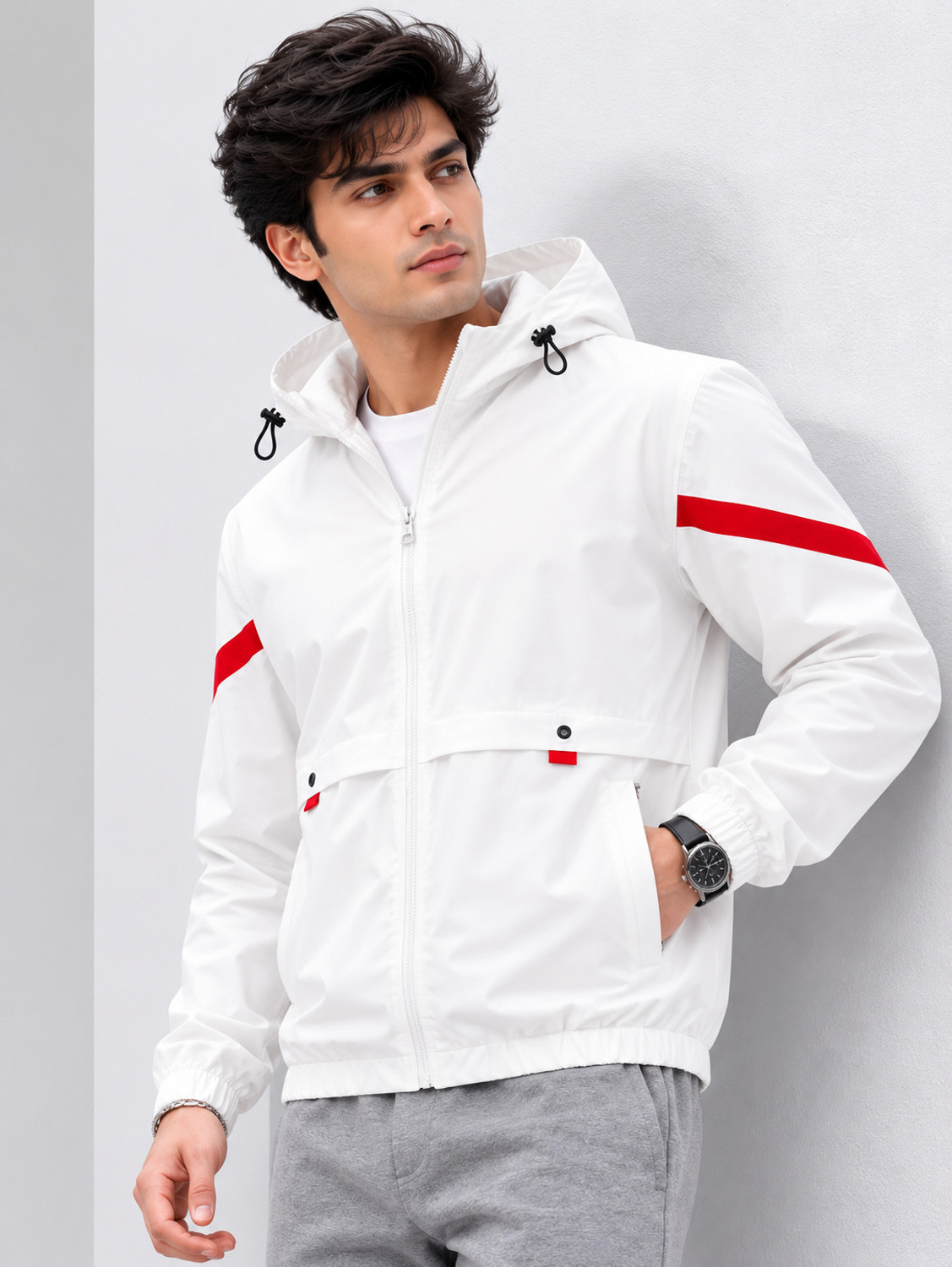Image of Five Doggies Men Printed Sports Jacket