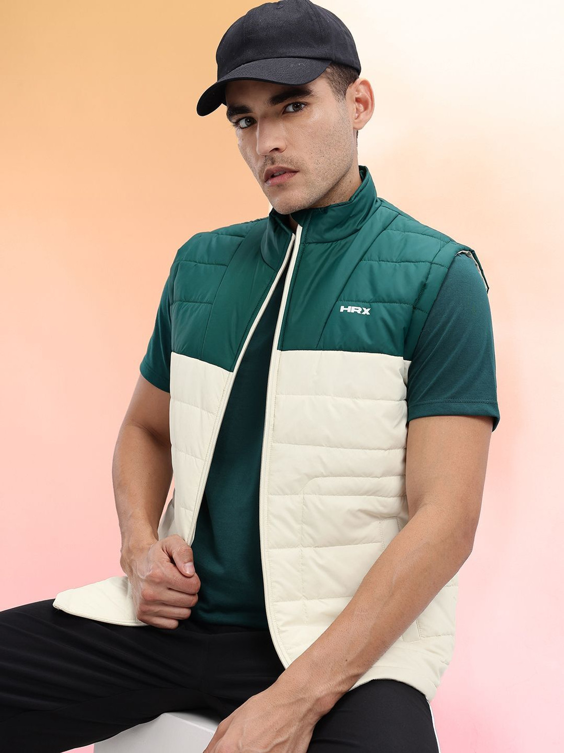 Image of HRX by Hrithik Roshan Men Colorblock Casual Jacket