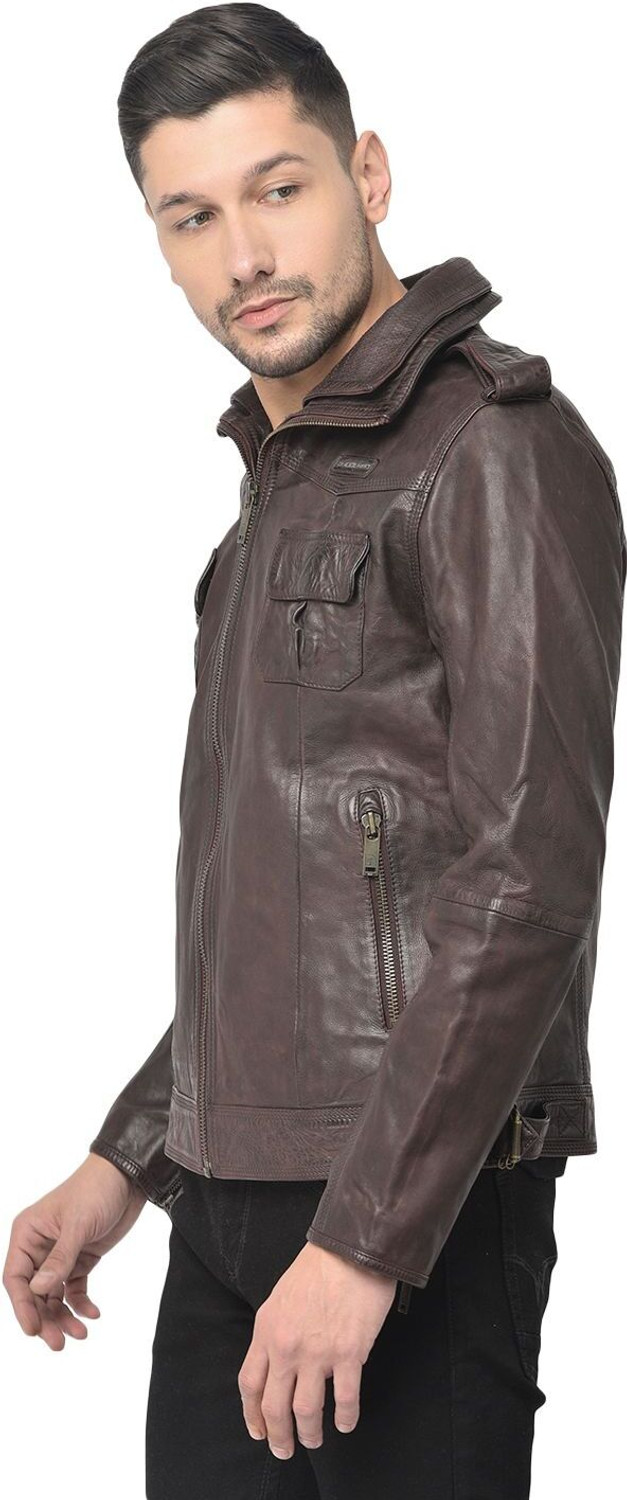 Image of WOODLAND Full Sleeve Solid Men Jacket