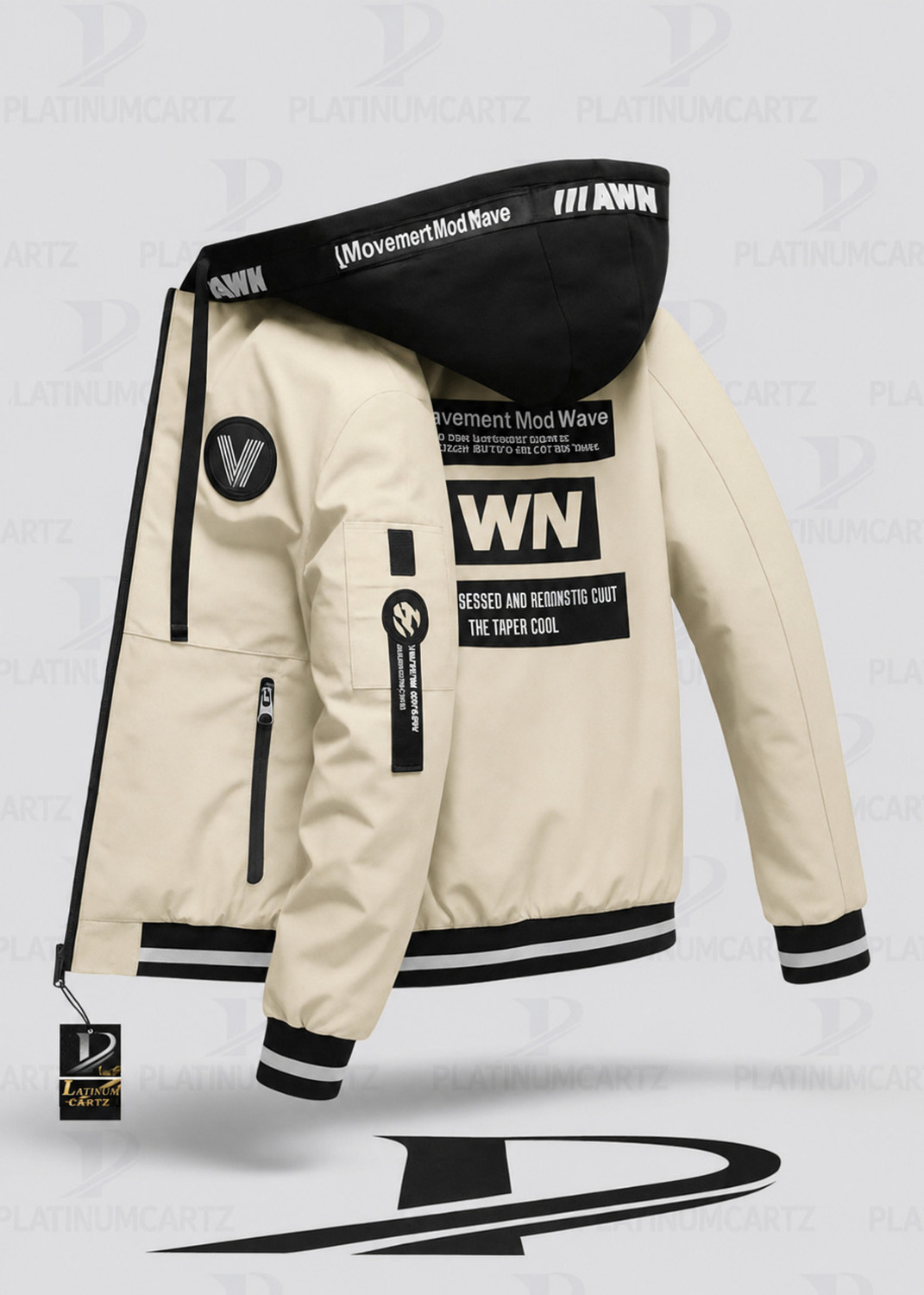 Image of PLATINUMCARTZ Full Sleeve Printed Men Jacket