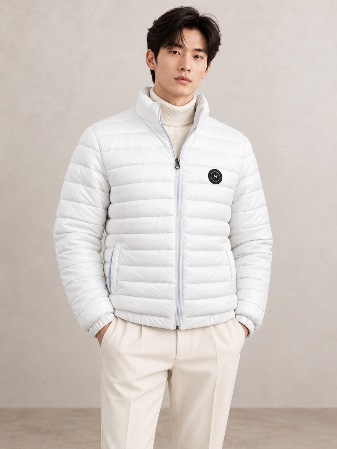 Image of Mia Fashion Men Embroidered Bomber Jacket