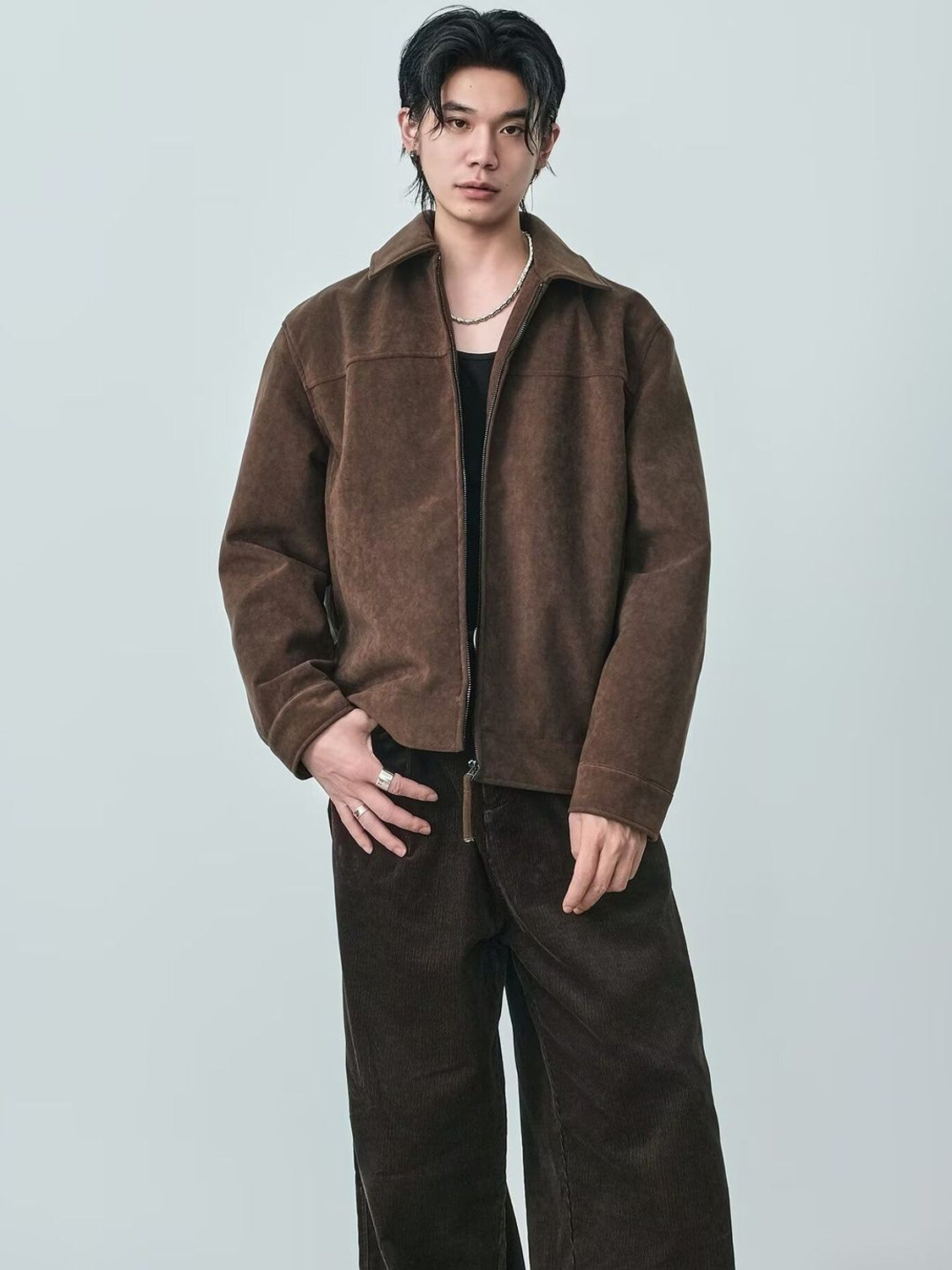 Image of HERE&NOW Full Sleeve Solid Men Jacket