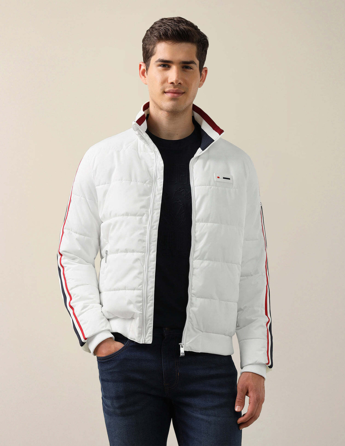 Image of U.S. POLO ASSN. Men Striped Parka Jacket