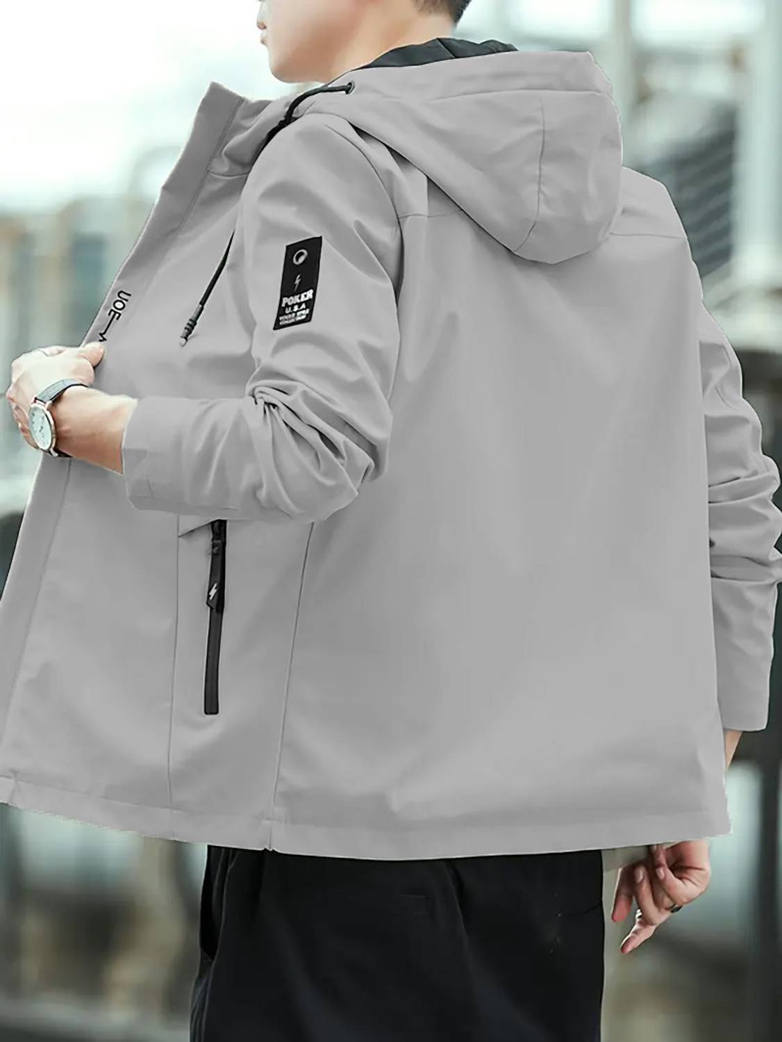 POSHAX Full Sleeve Solid Men Jacket - Image 2
