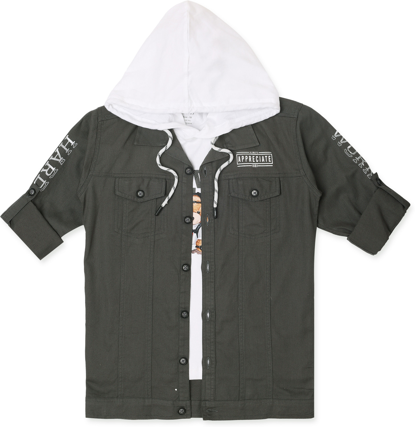 Image of CAVIO Full Sleeve Printed Boys Jacket