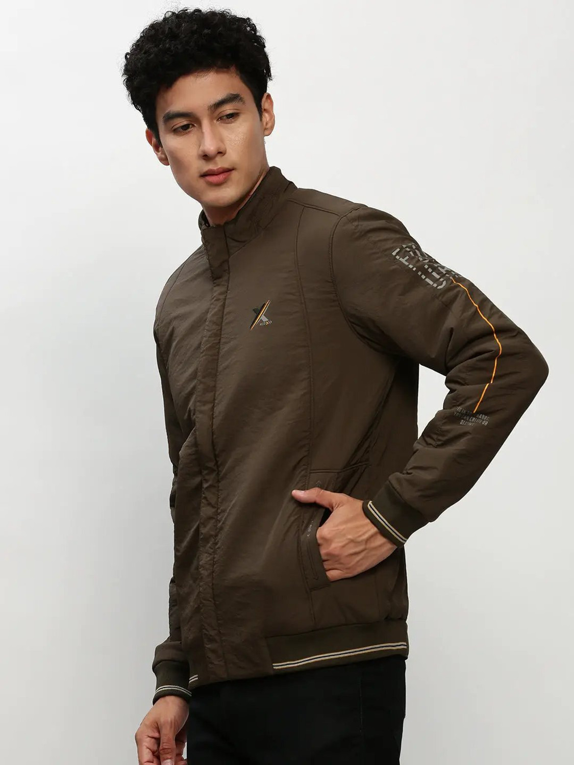 Image of SHOWOFFFF Full Sleeve Solid Men Jacket