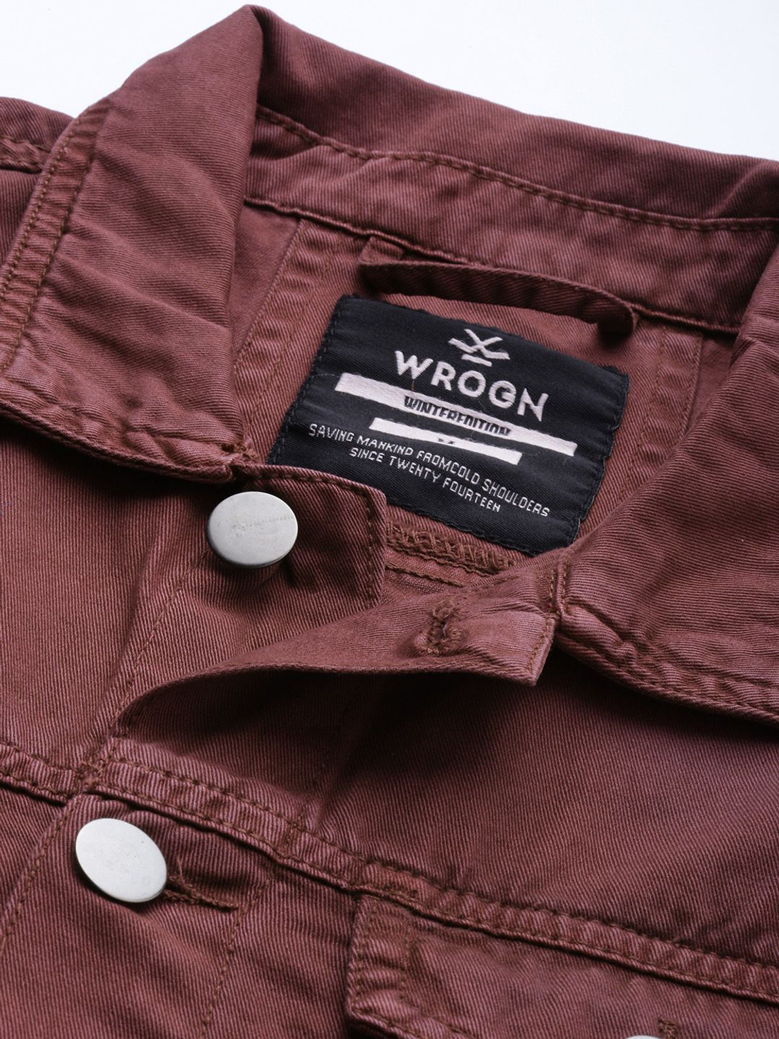 Image of WROGN Men Solid Casual Jacket