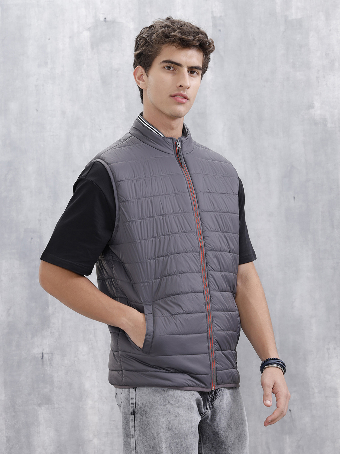 Image of WROGN Men Solid Casual Jacket