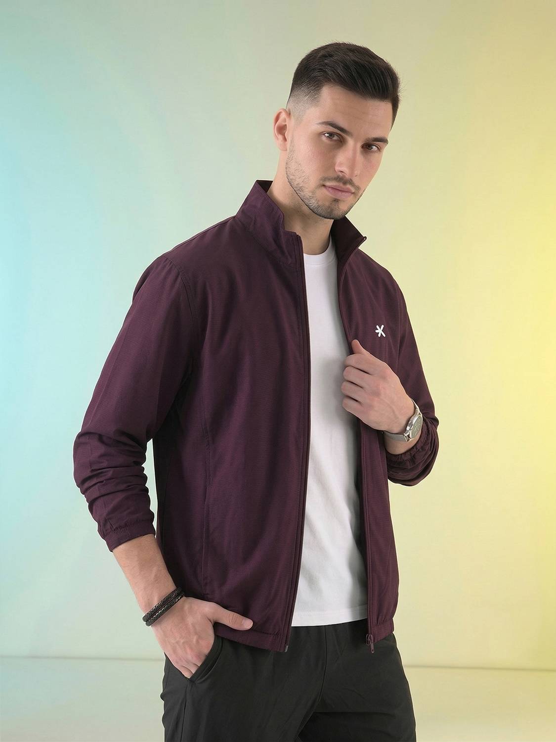 HRX by Hrithik Roshan Full Sleeve Solid Men Jacket - Image 2