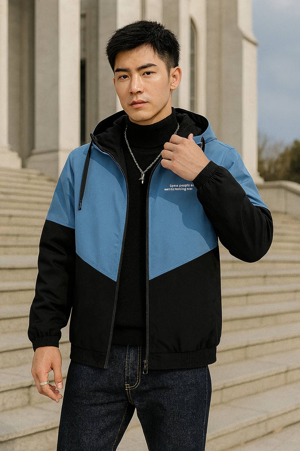 ジャケット・アウター MatinKim SLEEVE STRING DETAIL HOODY ZIP MATIN KIM Sleeve String Detail Hoody Zip Up - Central.co.th