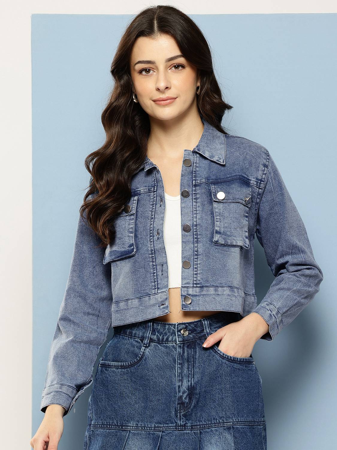BAESD Full Sleeve Solid Women Denim Jacket