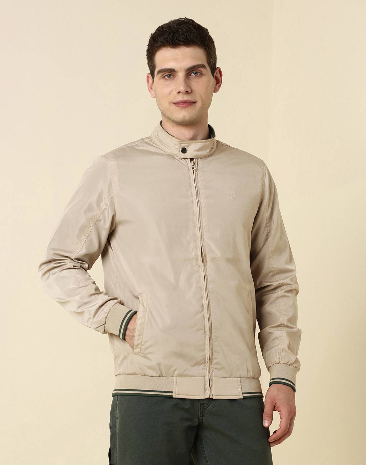 Allen Solly Full Sleeve Solid Men Jacket - Image 1
