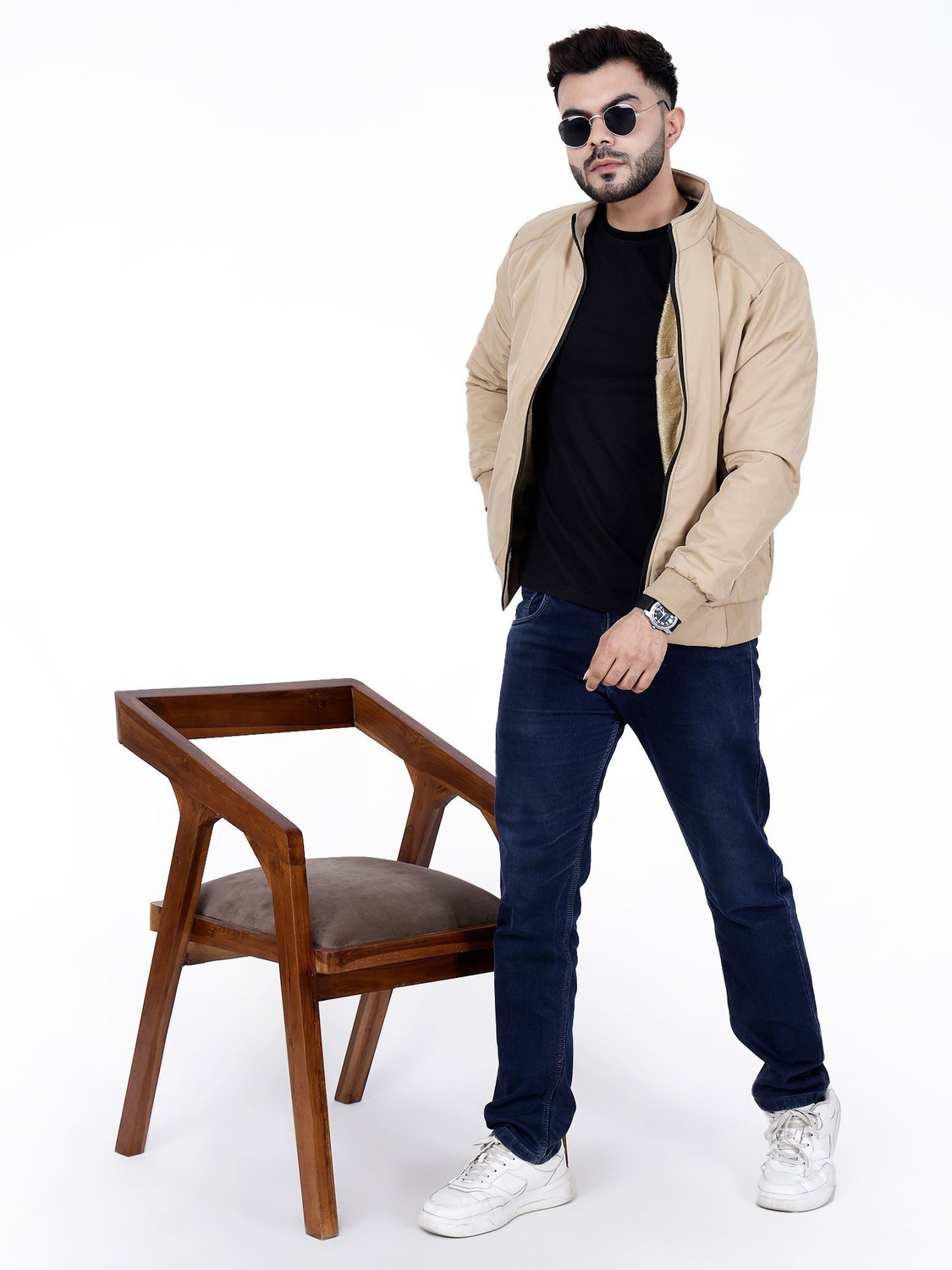 Image of Dollar Full Sleeve Solid Men Jacket