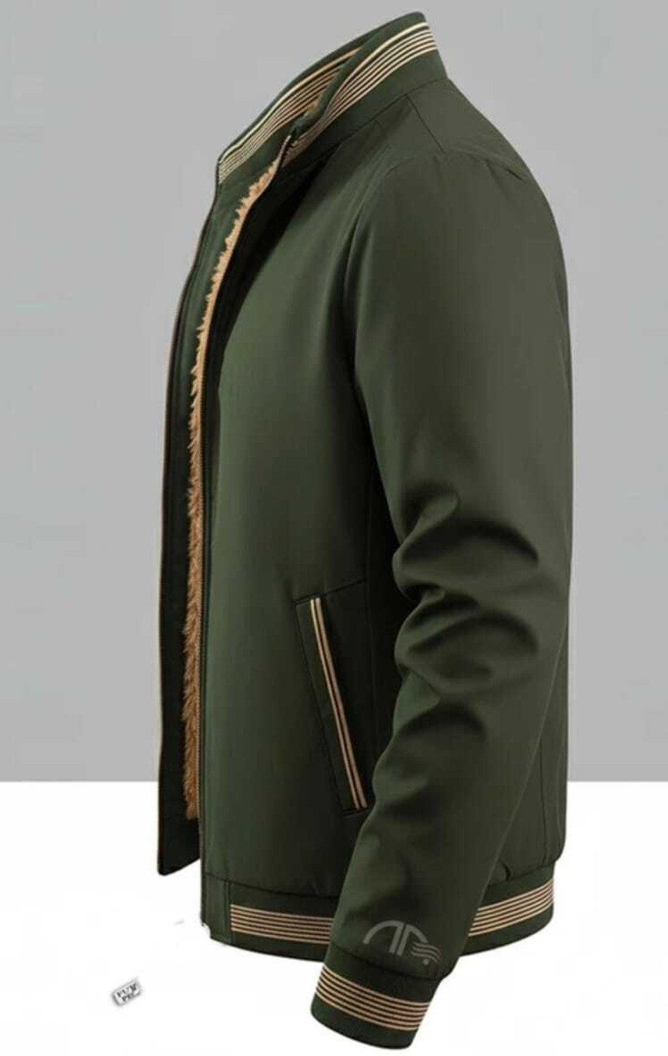 Image of BUGRASI TRADERS Full Sleeve Colorblock Men Jacket