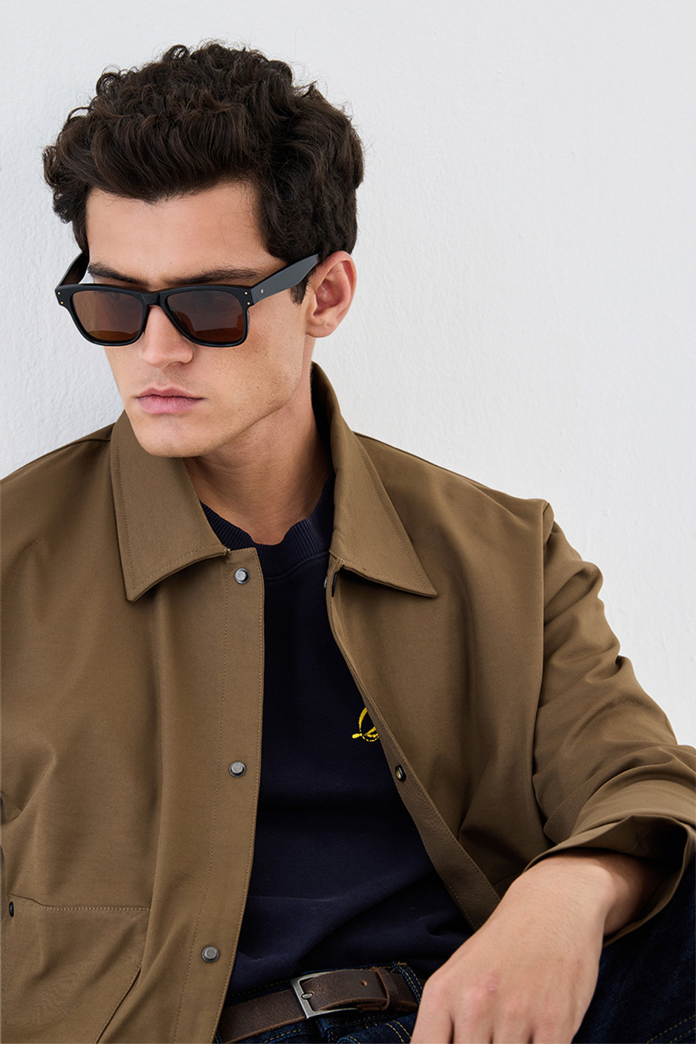 Image of Snitch Full Sleeve Washed Men Jacket