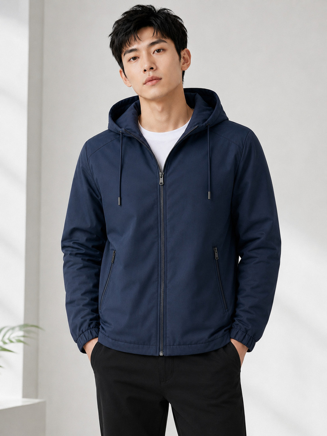 Image of Mia Fashion Full Sleeve Solid Men Jacket