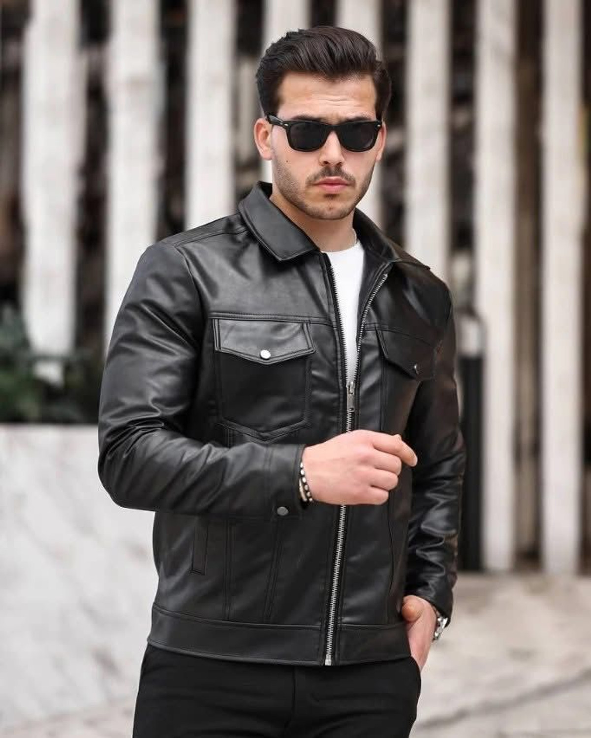 Image of STAR STOR Full Sleeve Solid Men Jacket