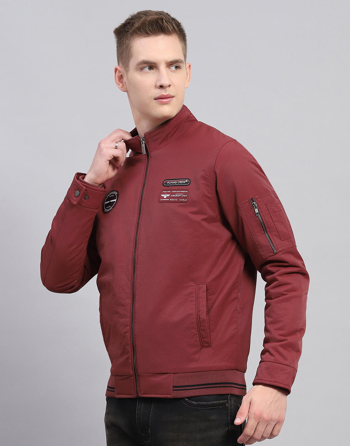 Image of MONTE CARLO Full Sleeve Solid Men Jacket