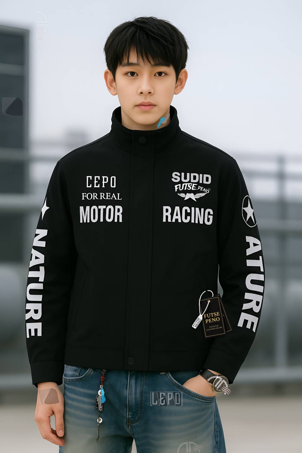 FUTSE PENO Full Sleeve Printed Men & Women Jacket