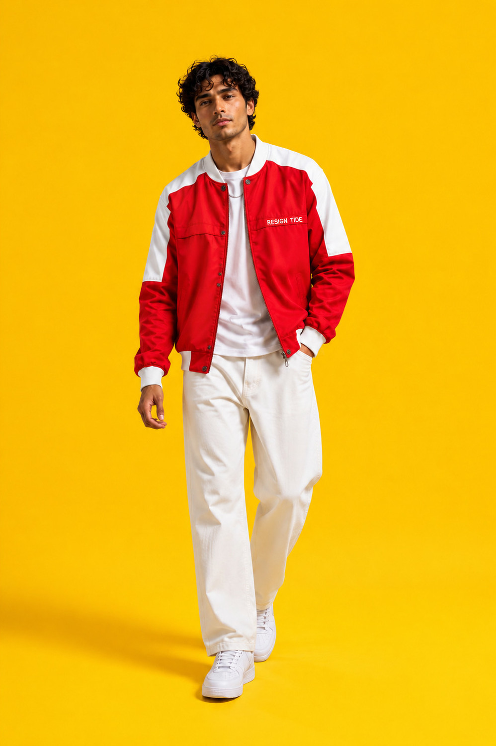 Image of LIZBEE Full Sleeve Colorblock Men Jacket
