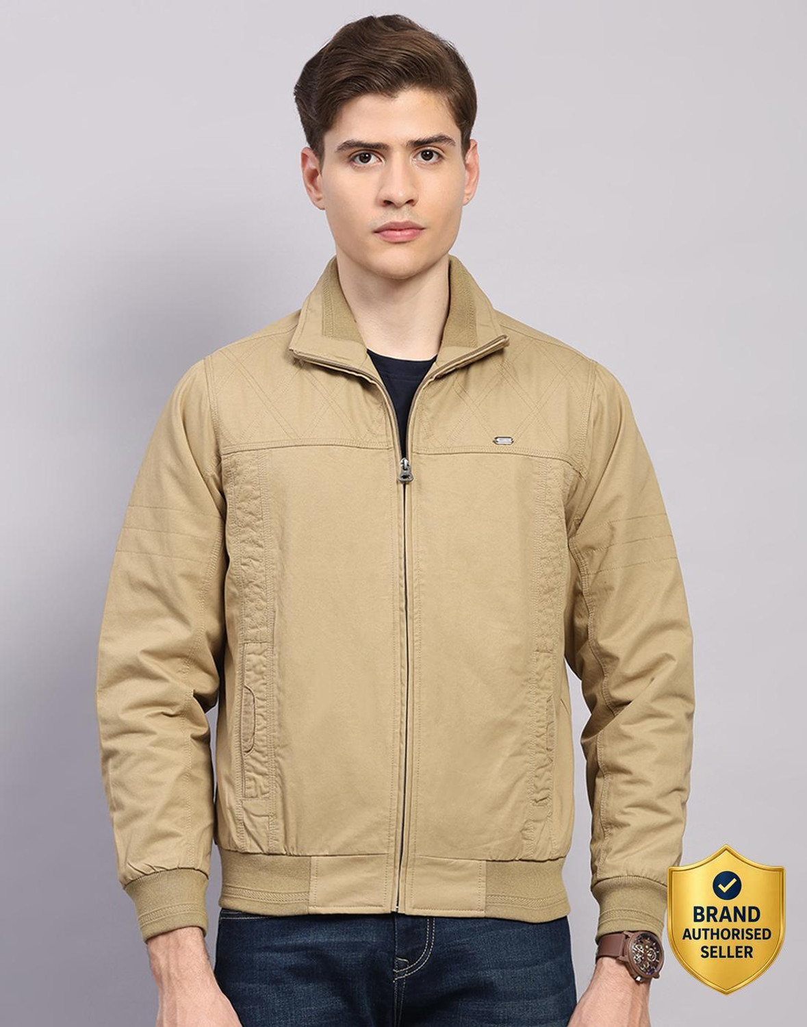 Image of MONTE CARLO Full Sleeve Solid Men Jacket