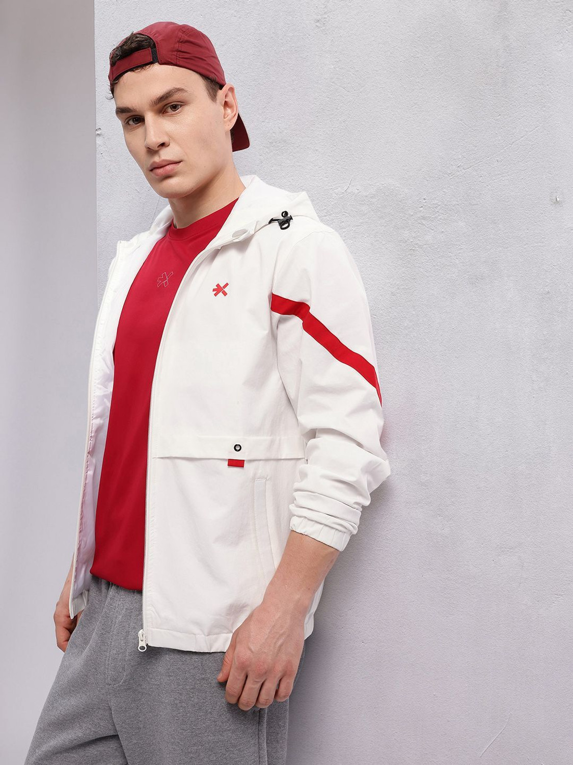 Image of HRX by Hrithik Roshan Full Sleeve Solid Men Sports Jacket