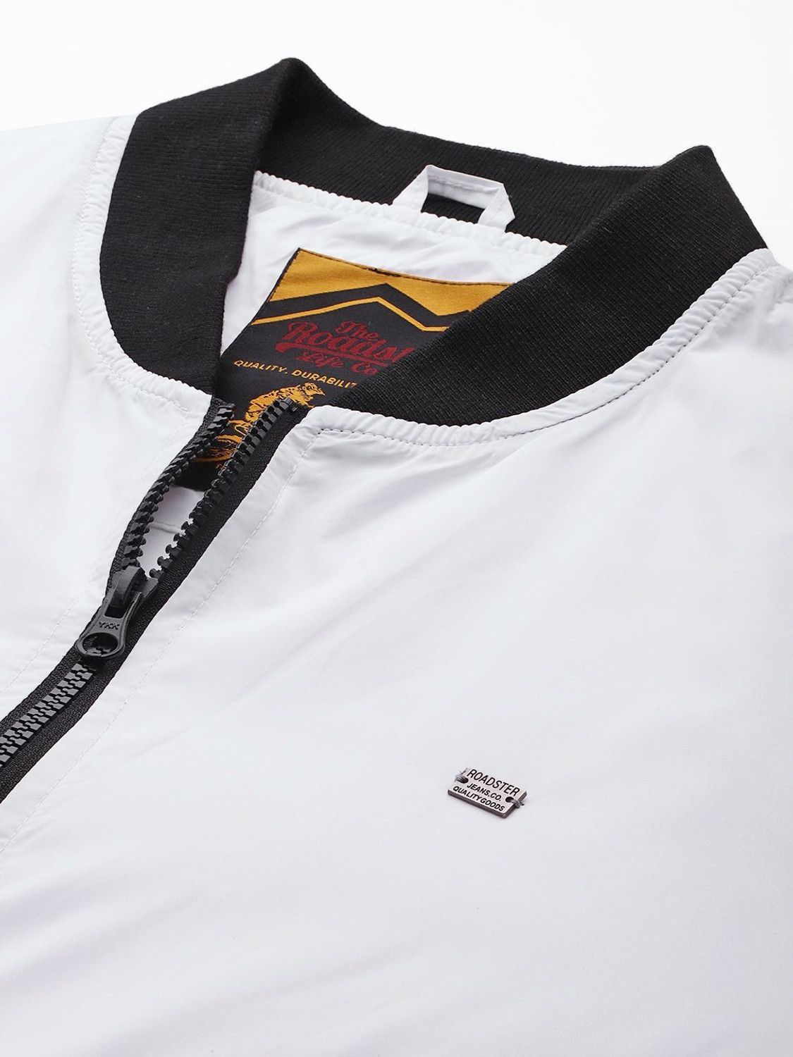 Image of Roadster Full Sleeve Solid Men Bomber Jacket
