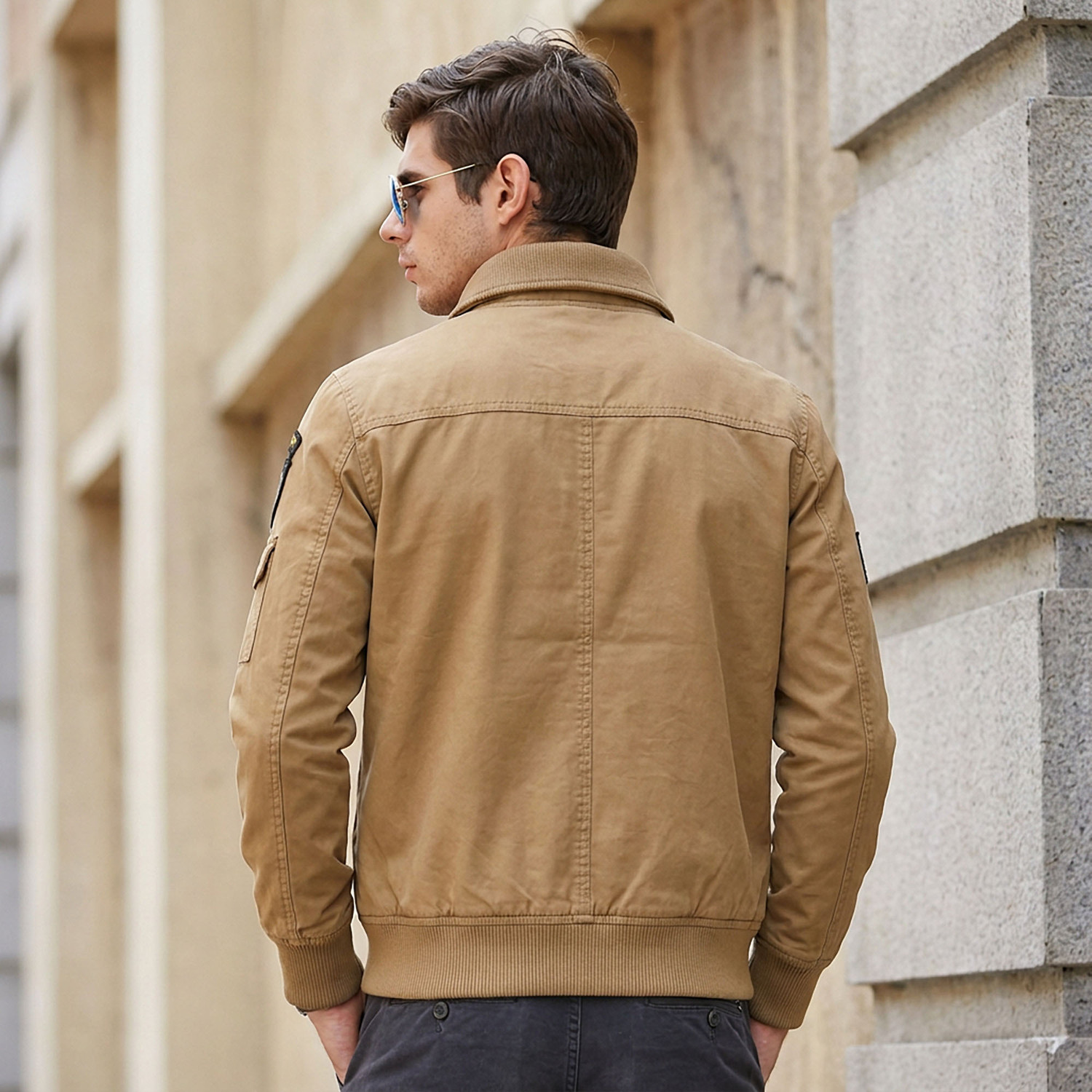 Image of FUTSE PENO Full Sleeve Applique Men Jacket