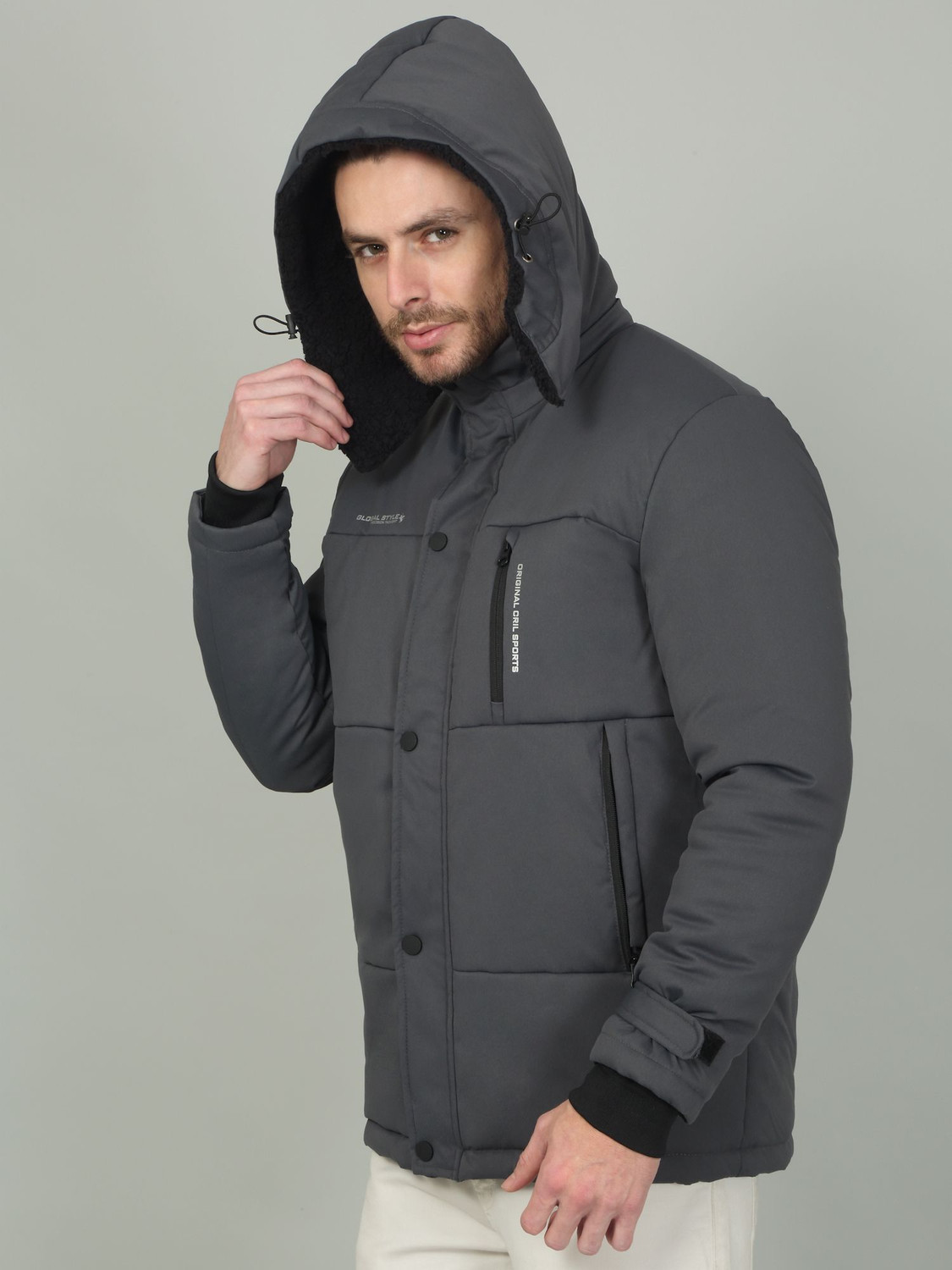 Image of CANTABIL Men Solid Casual Jacket