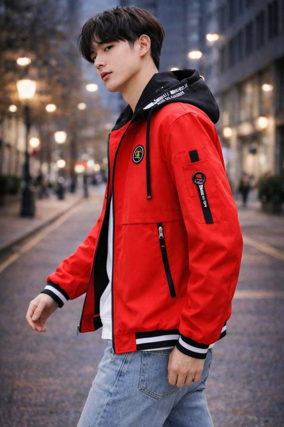 Image of rishiecommerce Full Sleeve Printed Men Jacket