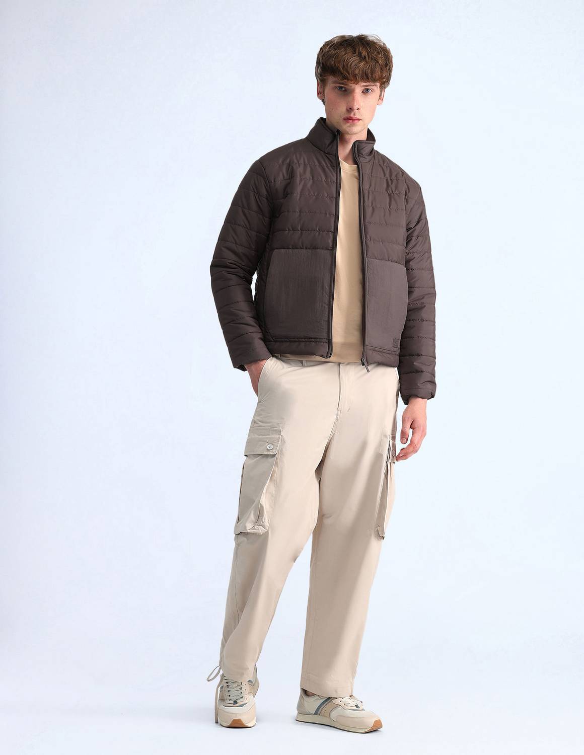FLYING MACHINE Full Sleeve Solid Men Jacket - Image 3