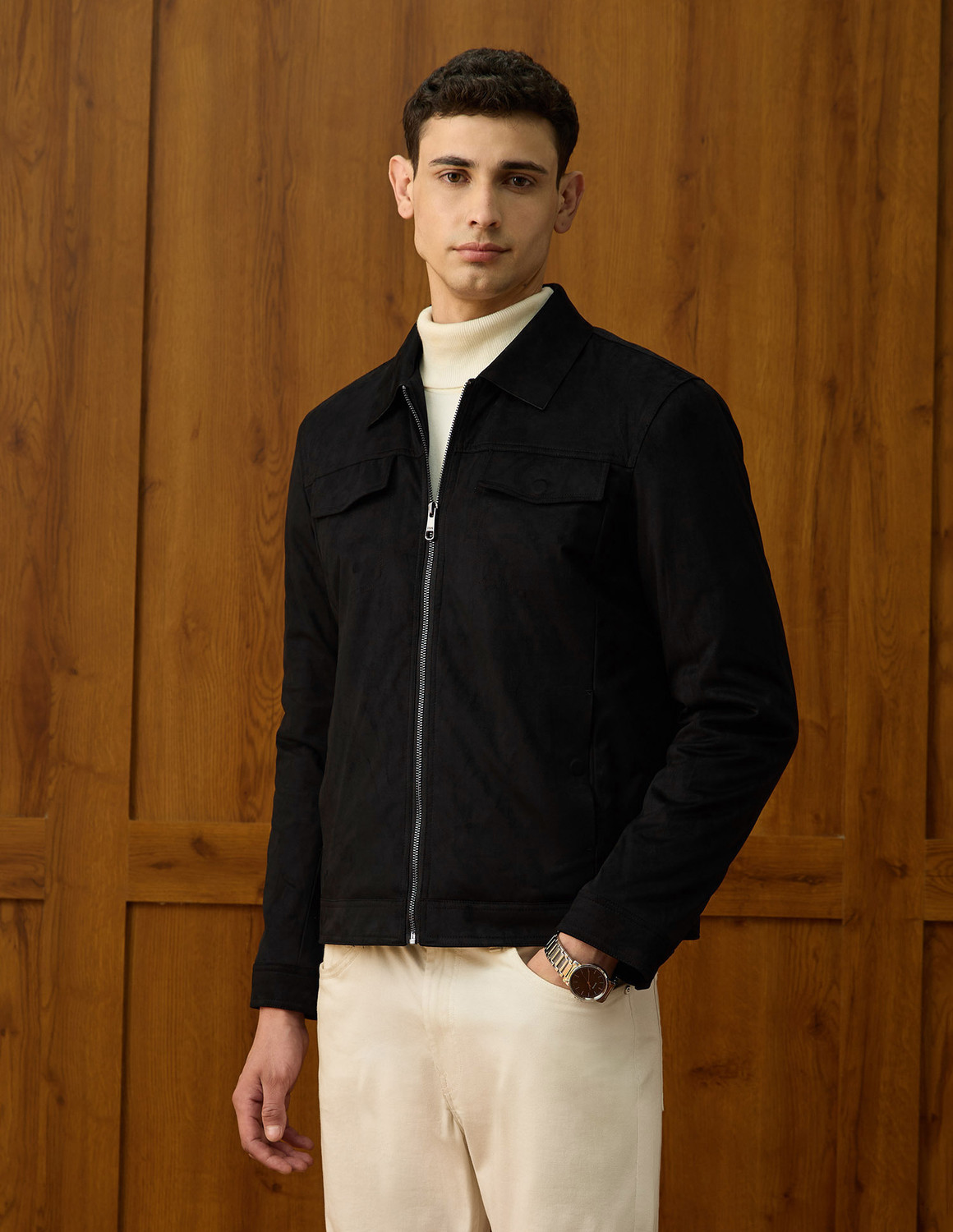 Image of U.S. POLO ASSN. Full Sleeve Solid Men Jacket