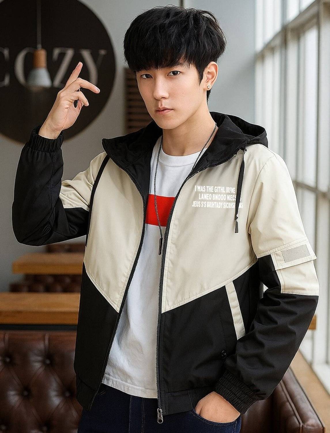 MOTREX Full Sleeve Colorblock Men Jacket - Image 3