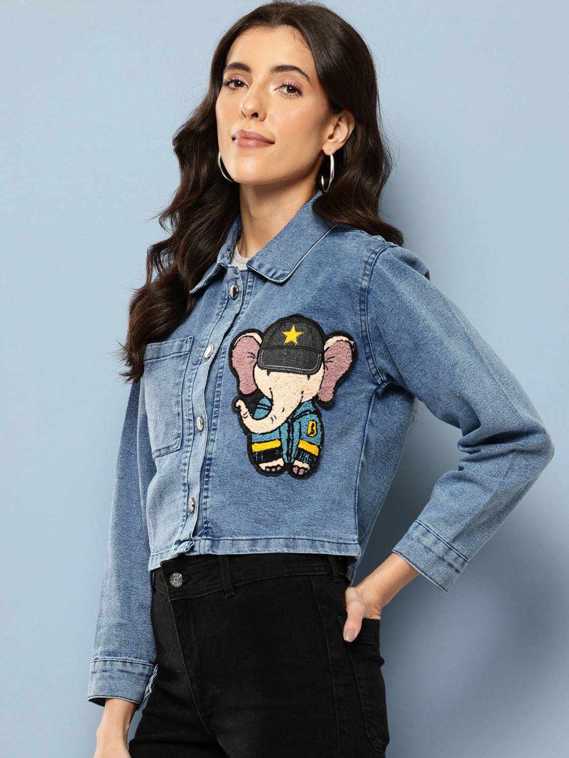 Aarika Full Sleeve Washed Women Denim Jacket