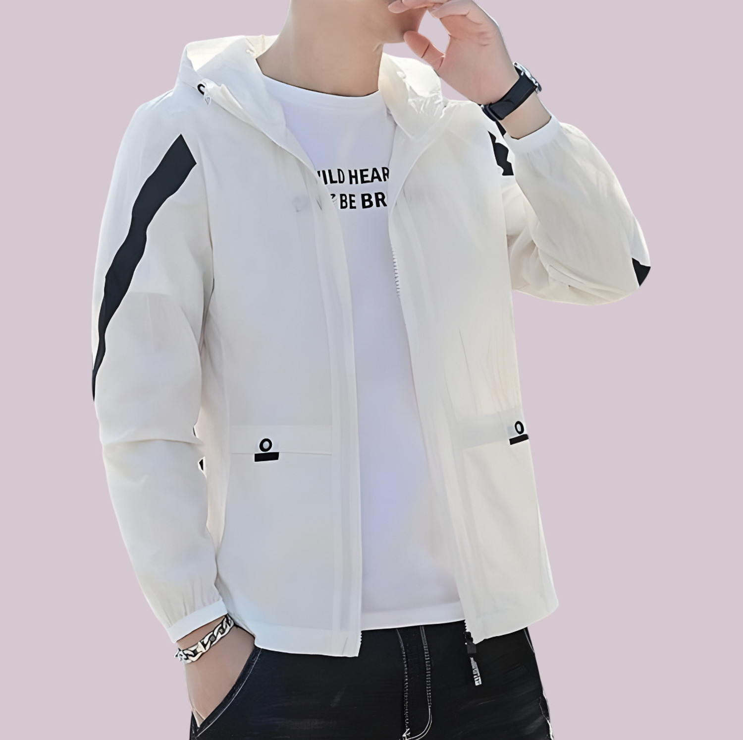 Image of SHM fashion Full Sleeve Printed Men Jacket