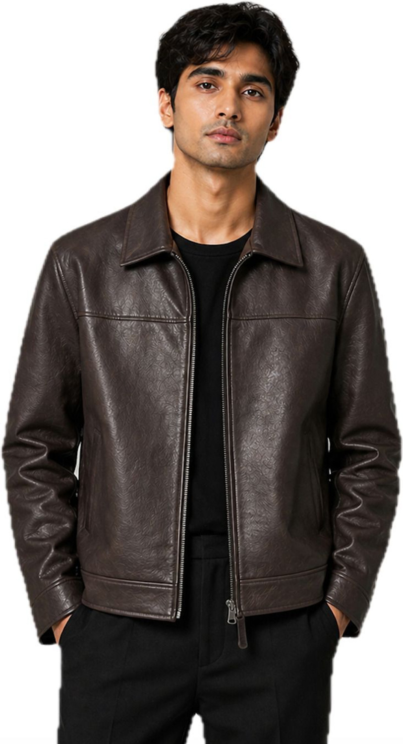 Image of SAFAISION Full Sleeve Solid Men Jacket