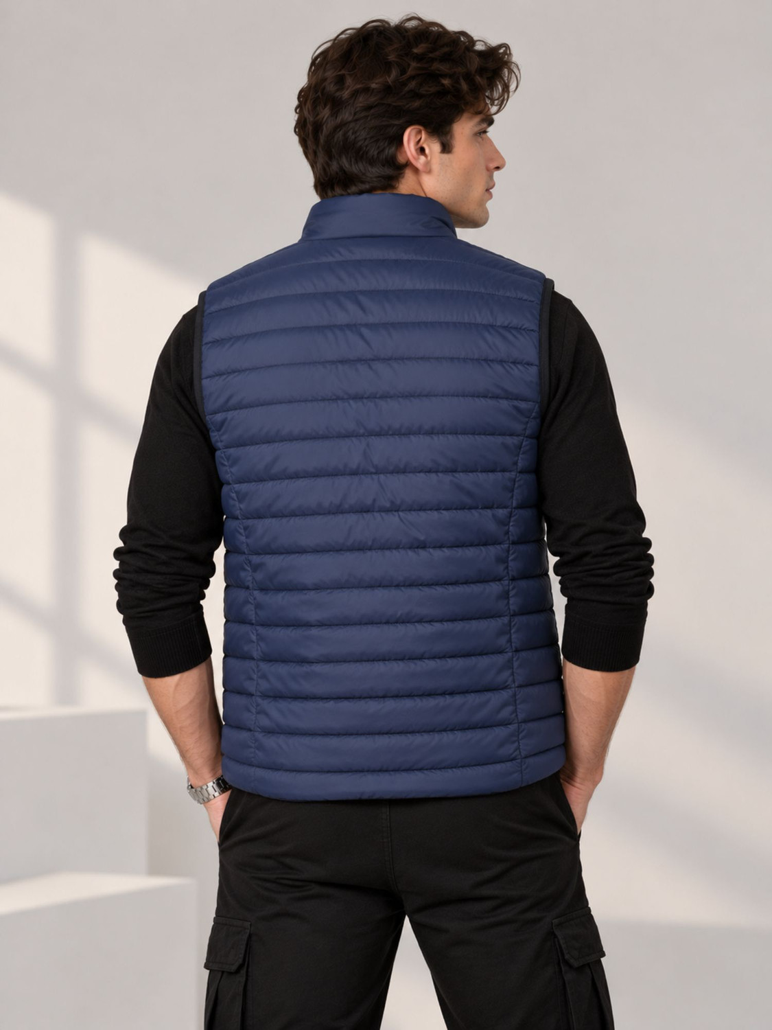 Image of NUEVOSPORTA Men Solid Puffer Jacket