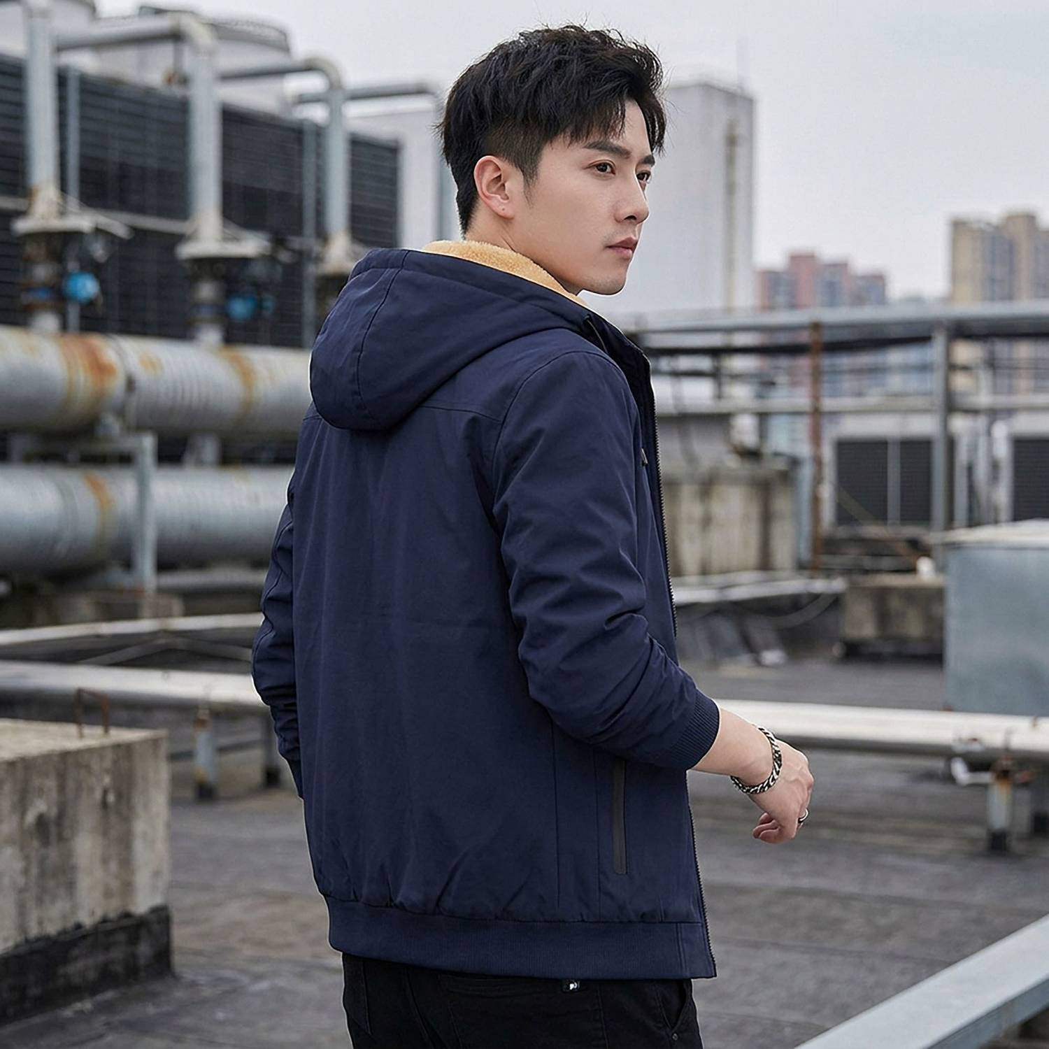FUTSE PENO Men's Full Sleeve Jacket - Image 4