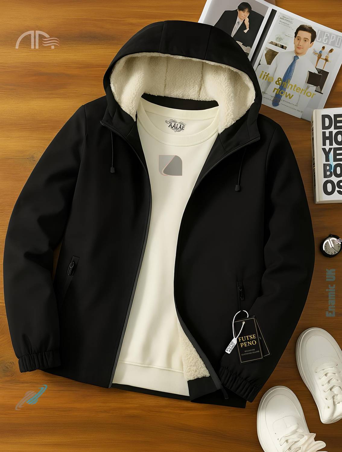 FUTSE PENO Men Striped Casual Jacket - Image 1
