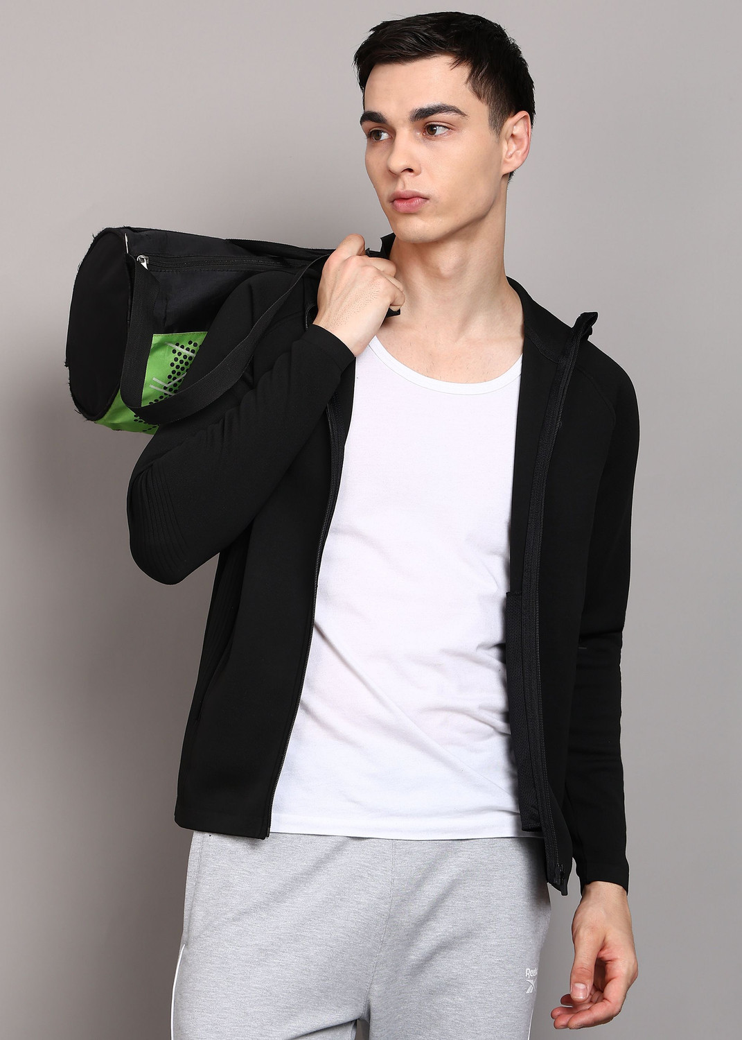 Image of REEBOK Men Solid Casual Jacket