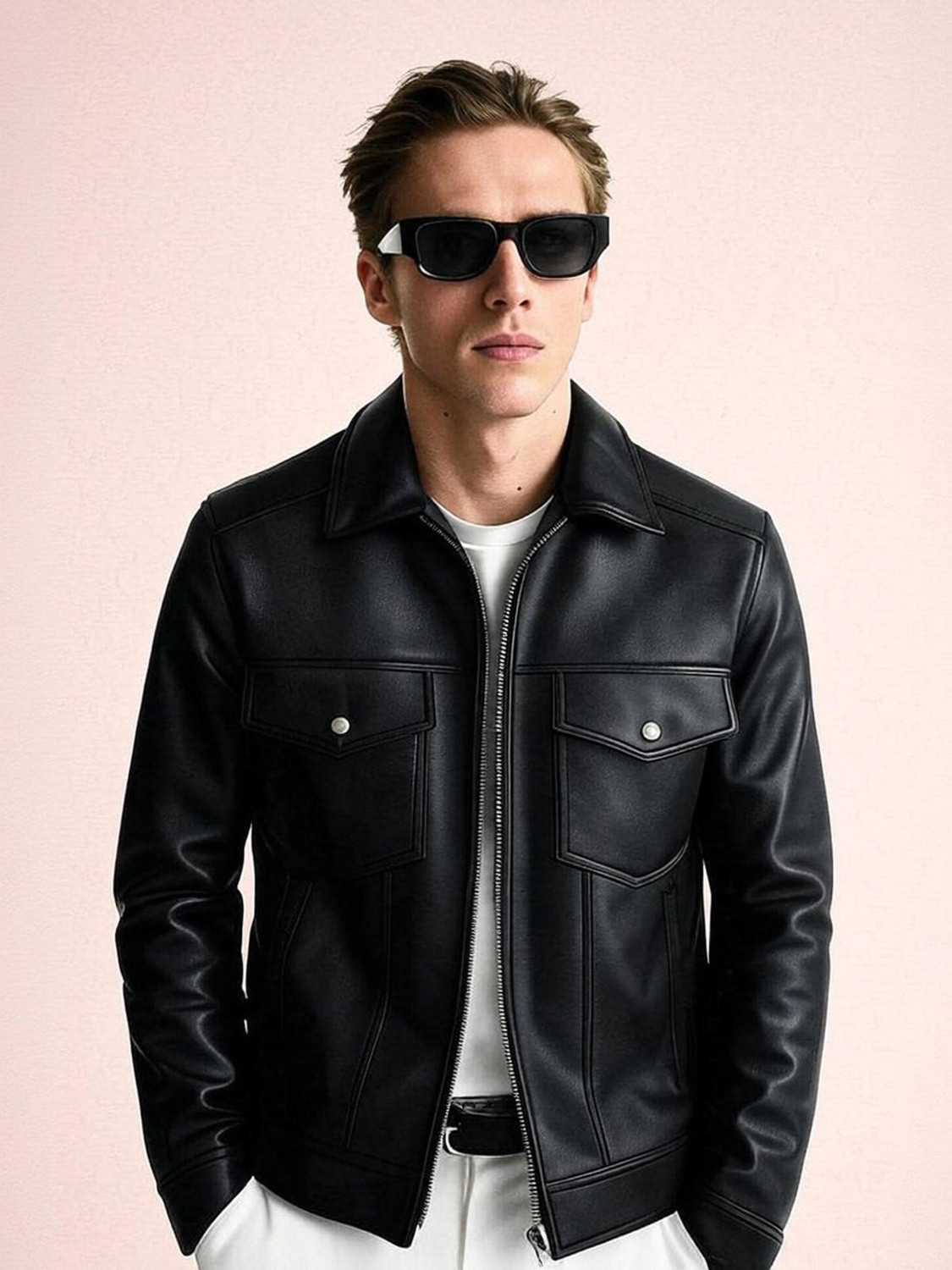 Image of GZPhub Full Sleeve Solid Men Jacket
