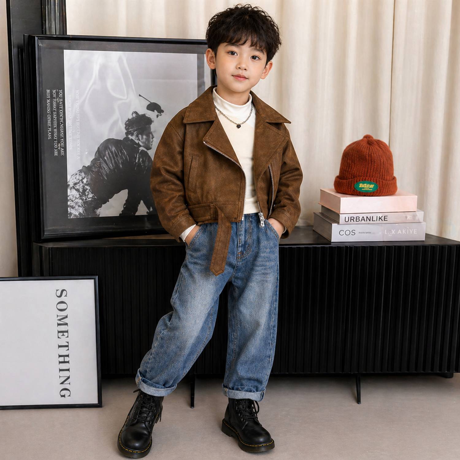 YOONIKK Full Sleeve Solid Boys & Girls Jacket - Image 3
