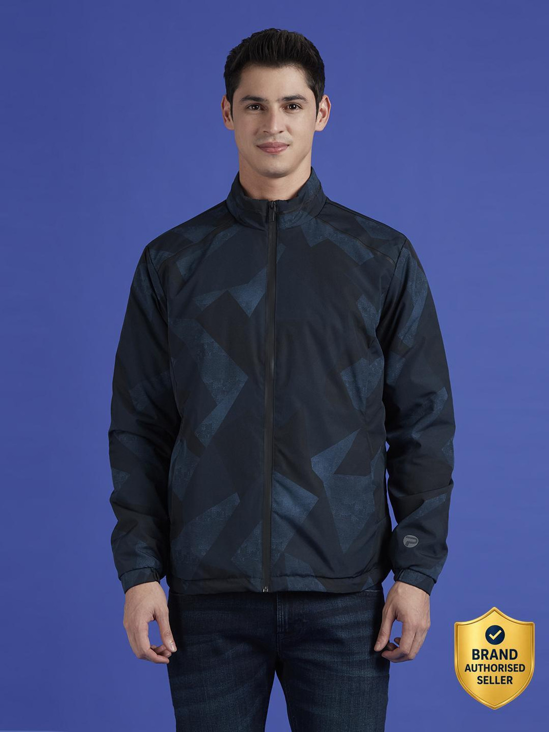 Image of Pepe Jeans Men Self Design Casual Jacket