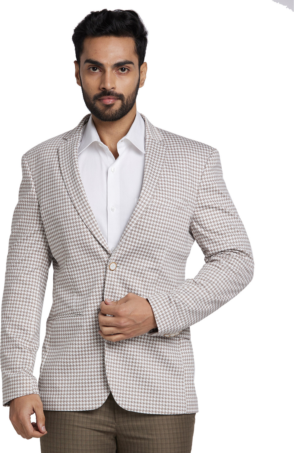 Image of PARK AVENUE Full Sleeve Self Design Men Jacket