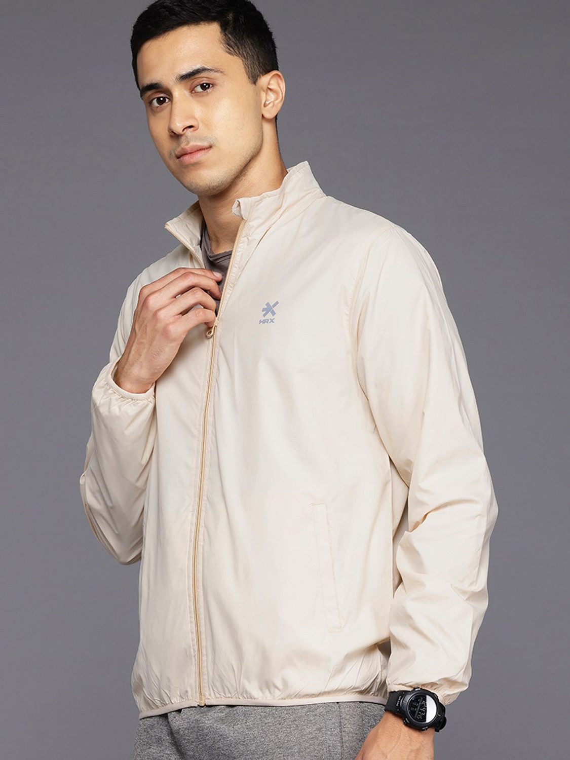 Image of HRX by Hrithik Roshan Full Sleeve Solid Men Jacket