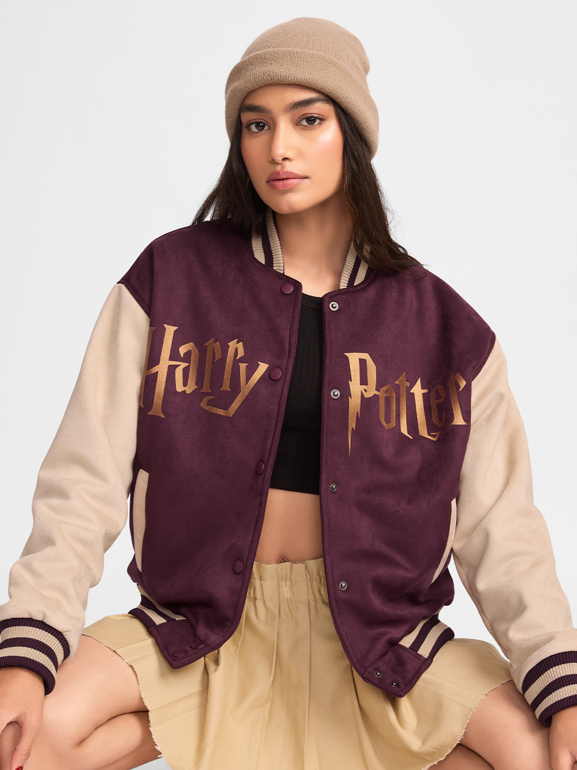 Image of The Souled Store Full Sleeve Printed Women Jacket