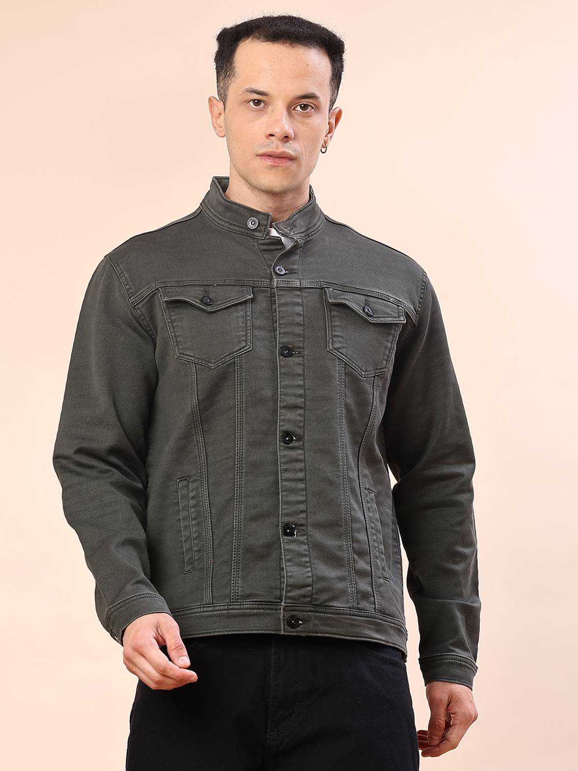 V-MART Men Blue Denim Jacket - Image 2