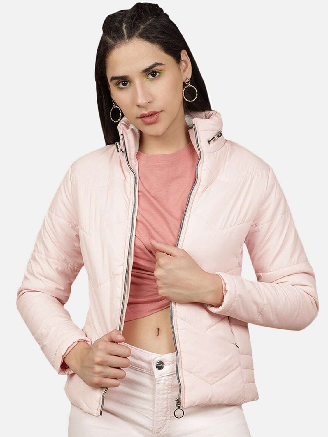 Image of Freehand by The Indian Garage Co. Full Sleeve Solid Women Jacket