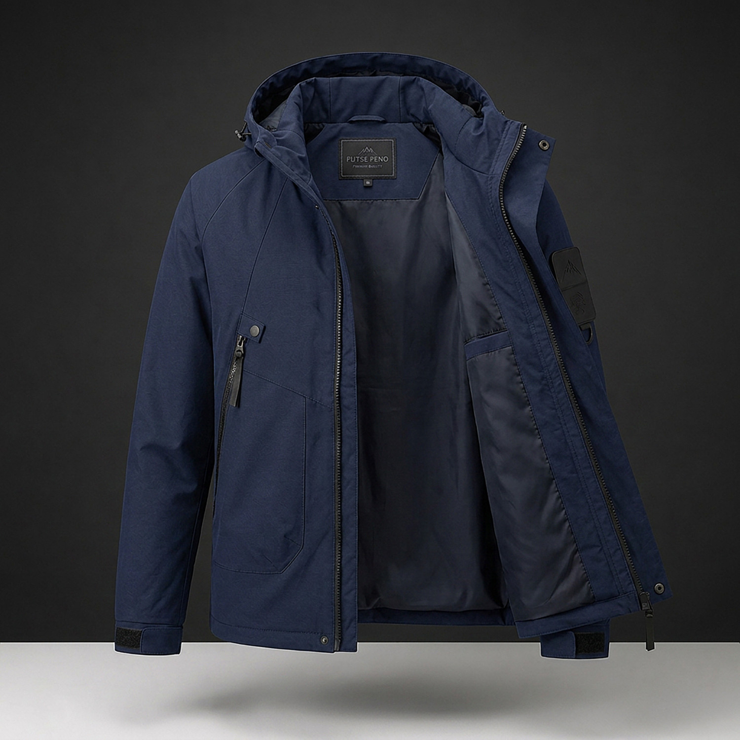 Image of FUTSE PENO Full Sleeve Solid Men Jacket