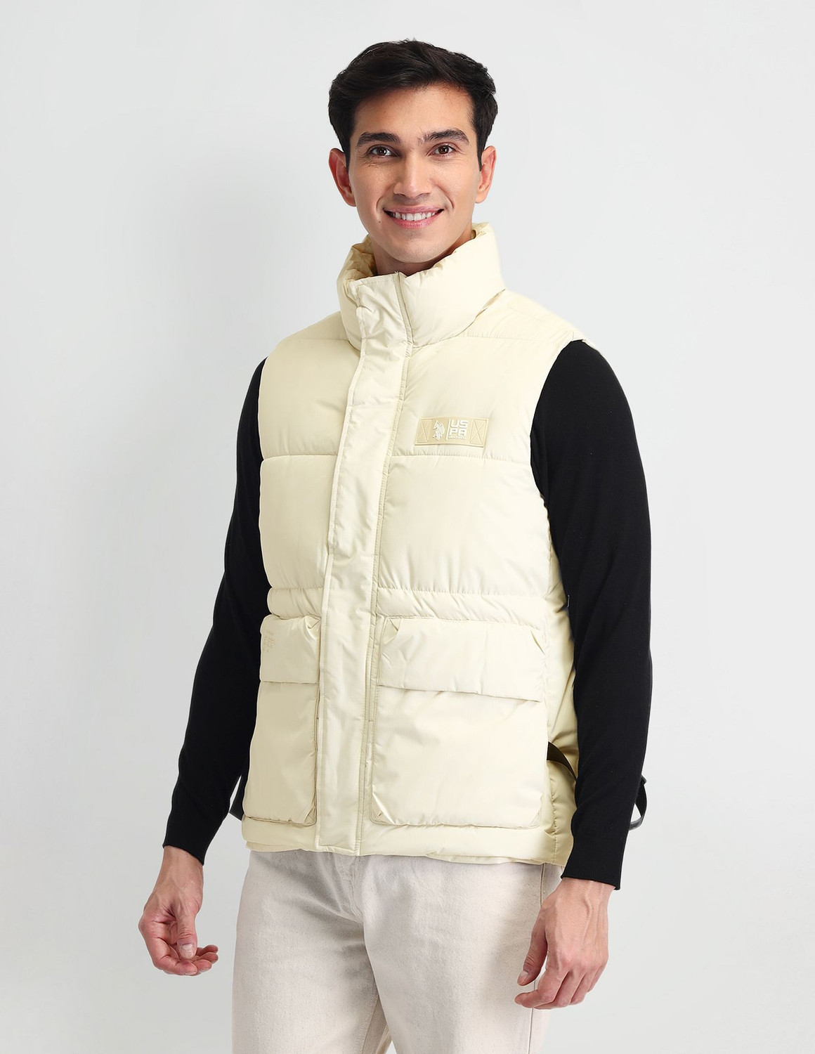 Image of U.S. Polo Assn. Denim Co. Sleeveless Solid Men Jacket